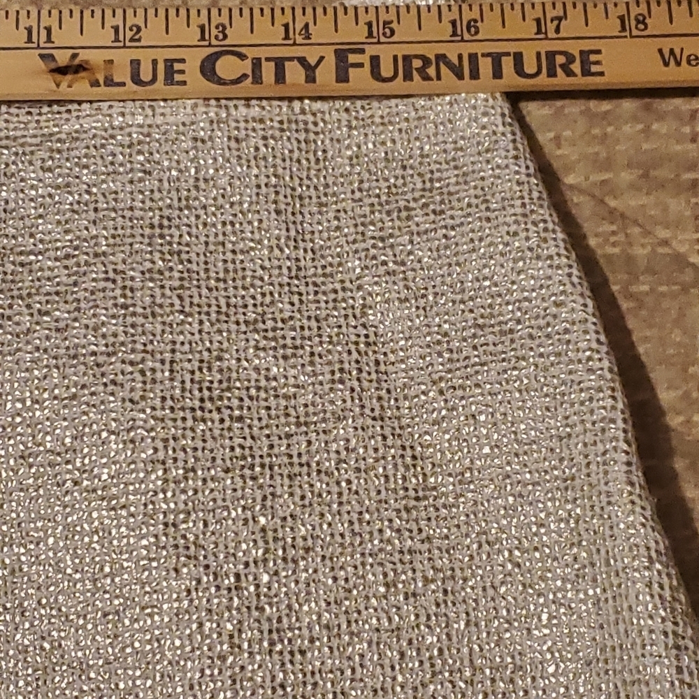 BANANA REPUBLIC SLIVER CREAM Shimmer Mini Skirt Size 12 Side Zipper - Picture 4 of 8